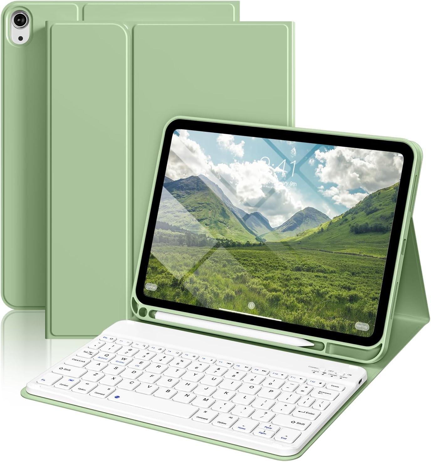 Case for iPad 11th/10th Generation 11/10.9 inch 2025/2022, Thin & Light with Key