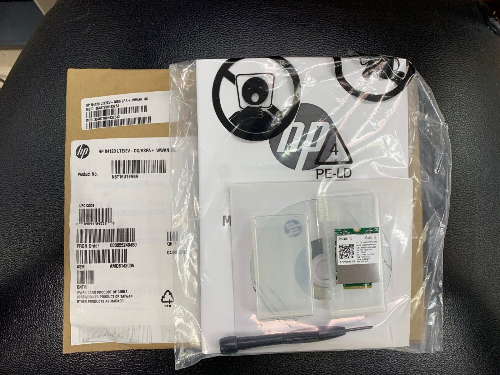 HP LT4120 LTE/EV - DO/HSPA+WWAN US  M.2 Modem T77W595 HP P/N:  796927-001