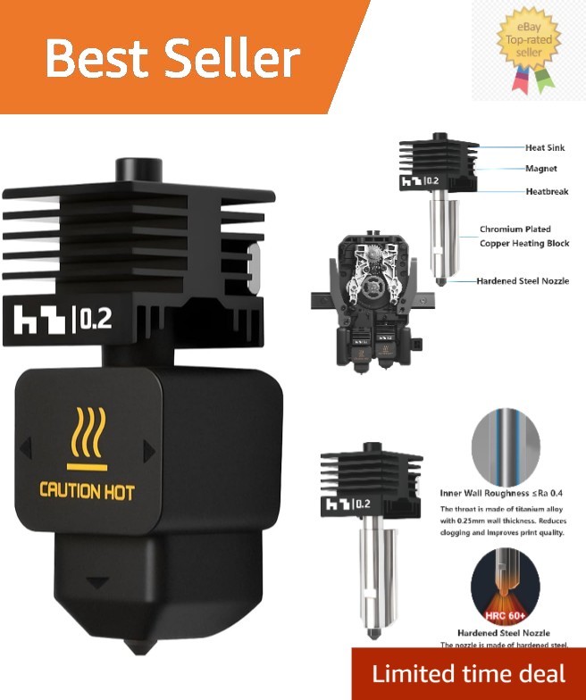 Upgrade Your 3D Printing with 0.2mm Hotend Kit – Compatible with Multiple Models