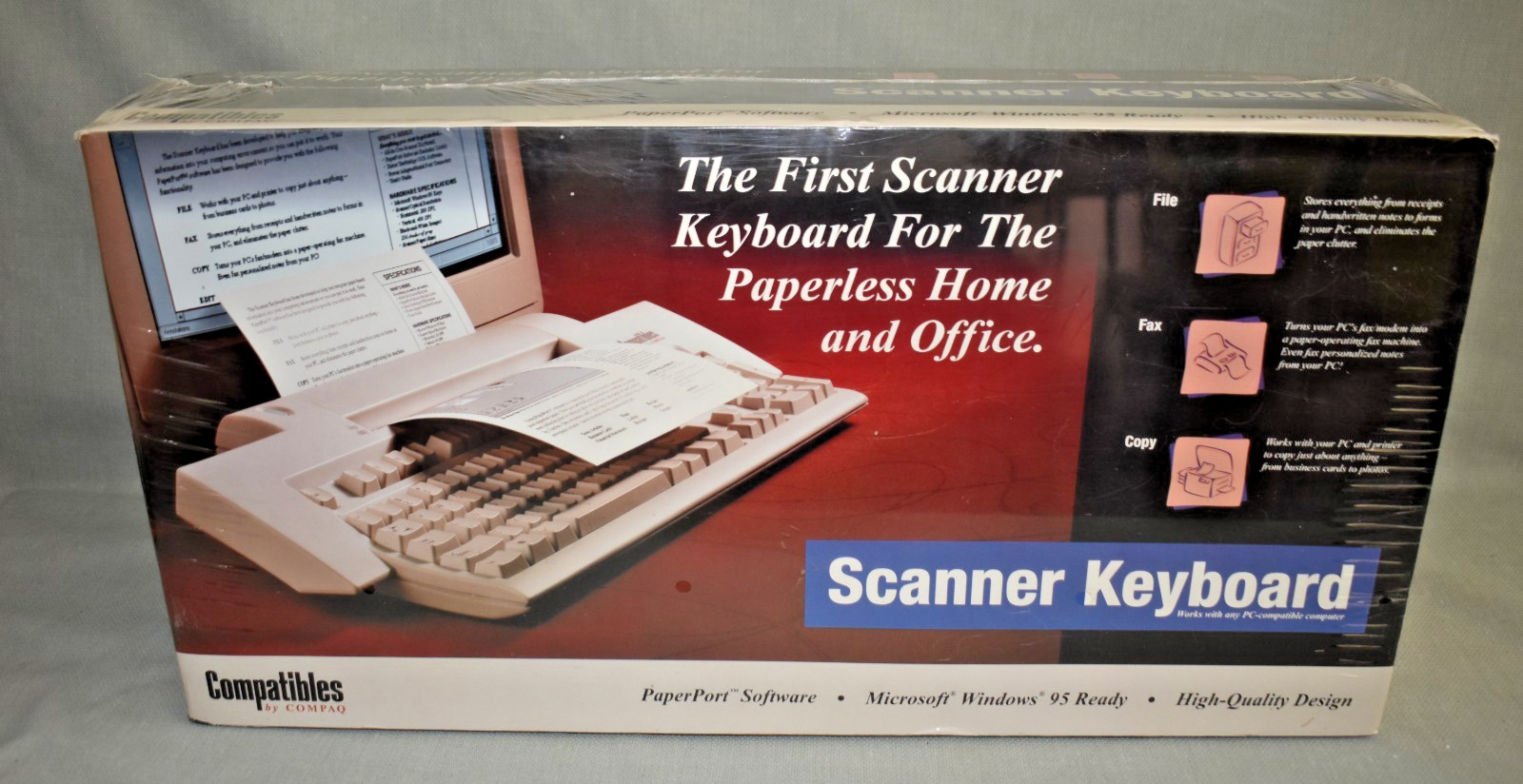 NEW Compatibles By Compaq Scanner Keyboard Model Microsoft w/Ready High Quality