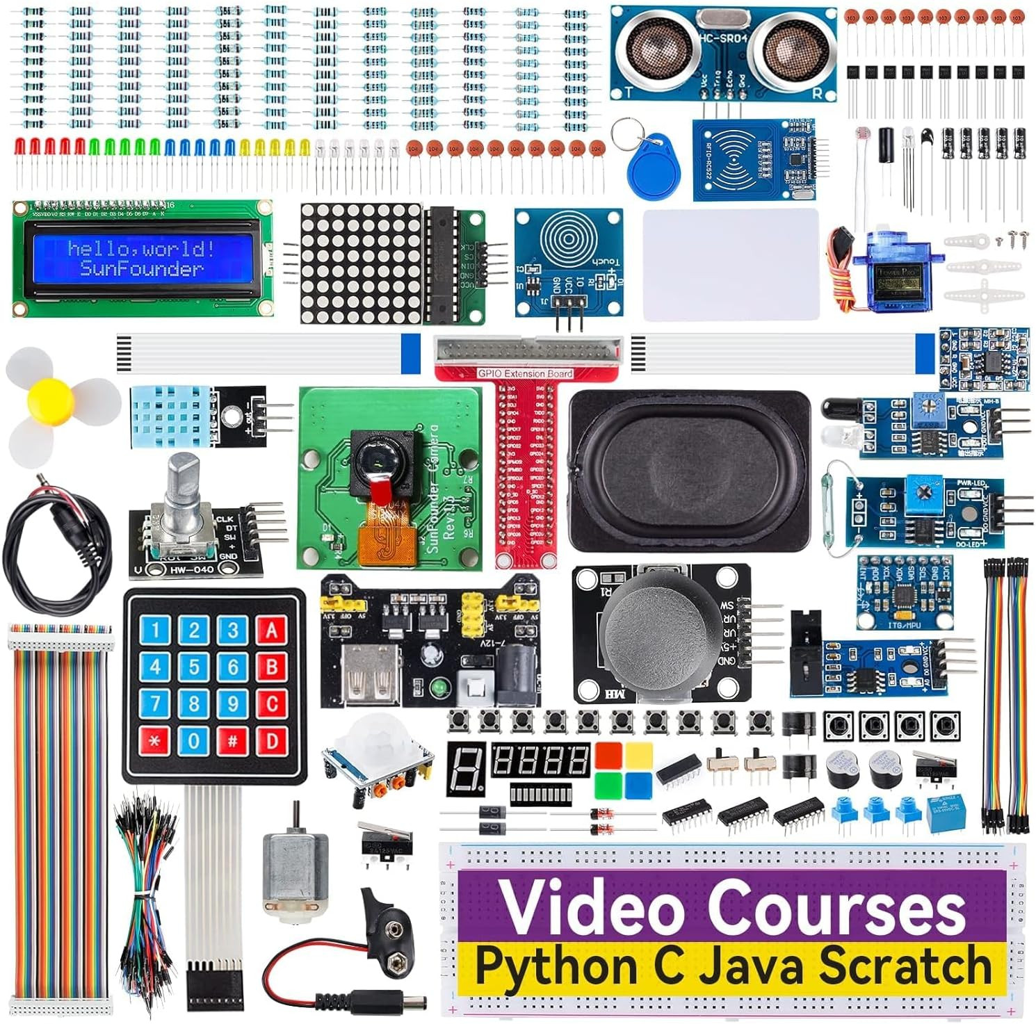 Raphael Ultimate Starter Kit for Raspberry Pi 5 4 B 3B B+ 400, Zero 2 W, Rohs Co