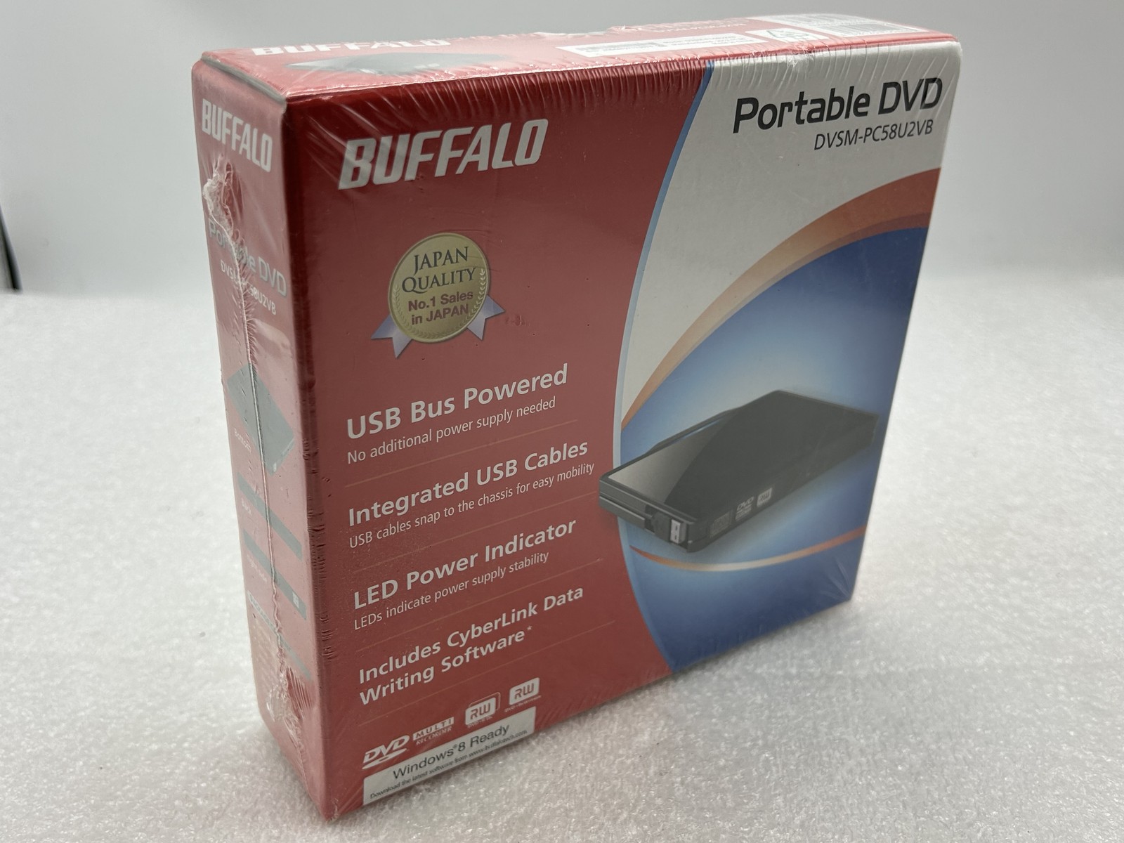 SEALED - Brand New Buffalo Portable DVD Recorder DVSM-PC58U2VB FREE S/H