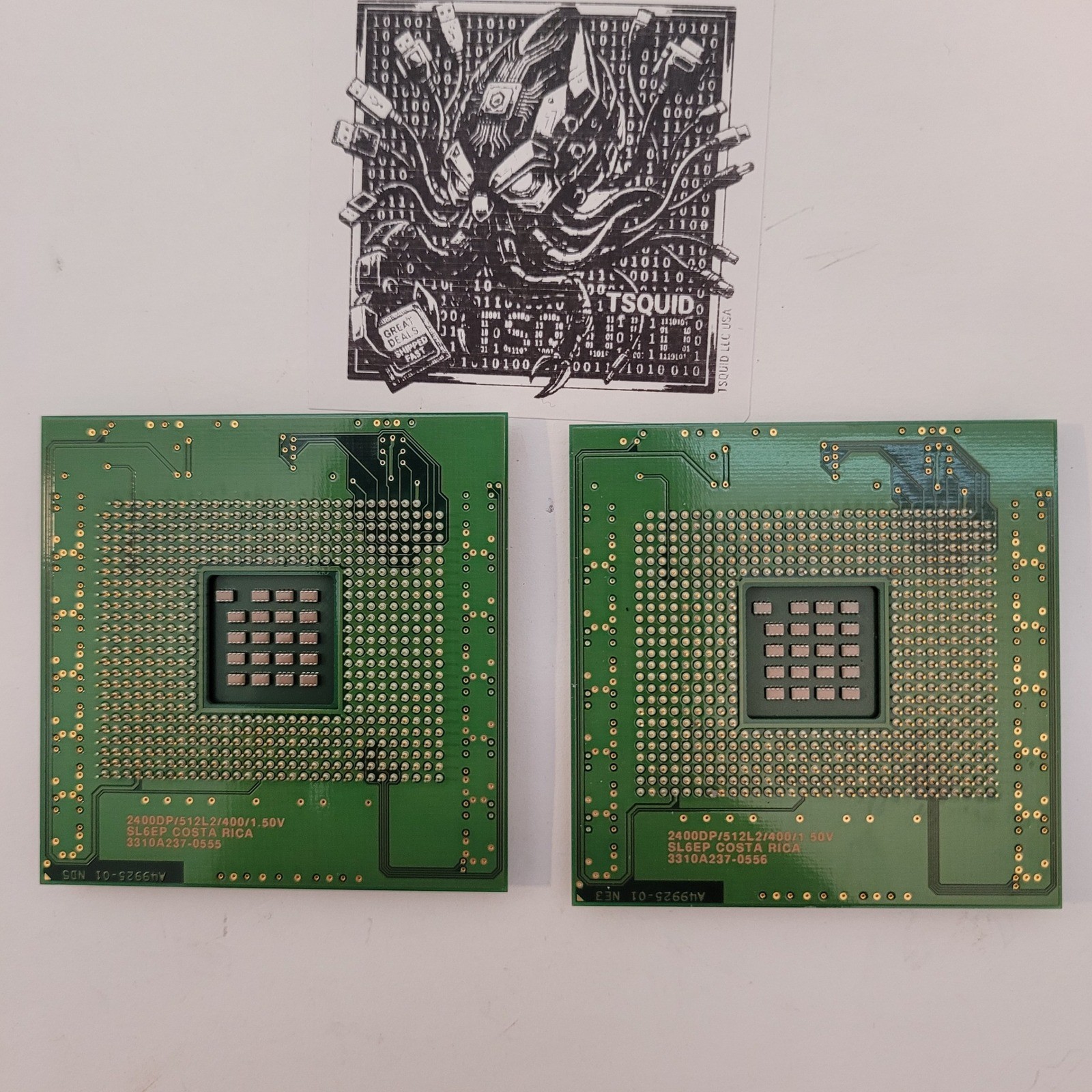 Pair Intel Xeon SL6EP Processor 2.40GHz 512K 400MHz 1.50V Socket 603