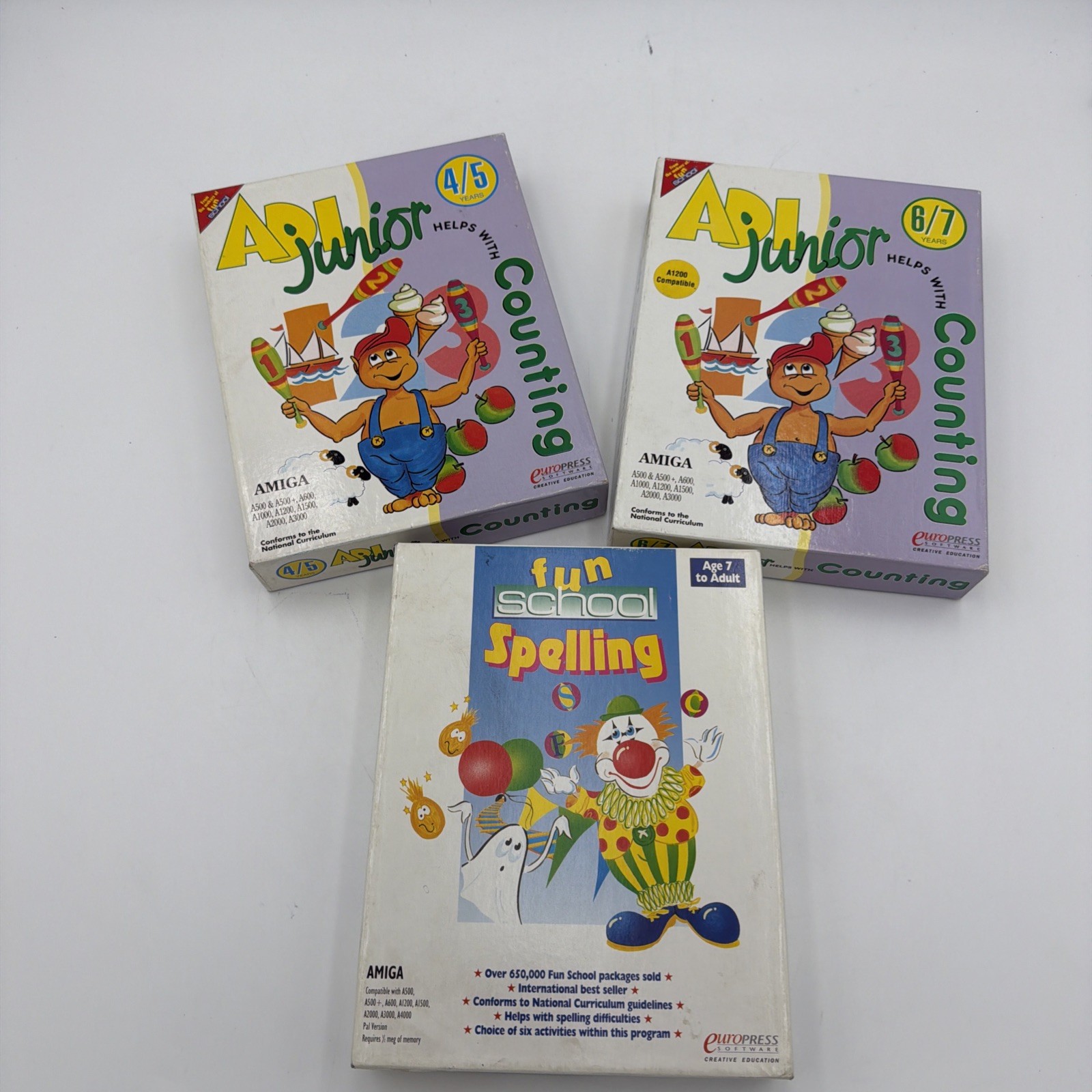 Commodore Amiga Educational Software Lot Fun School AP Counting Complete Tested