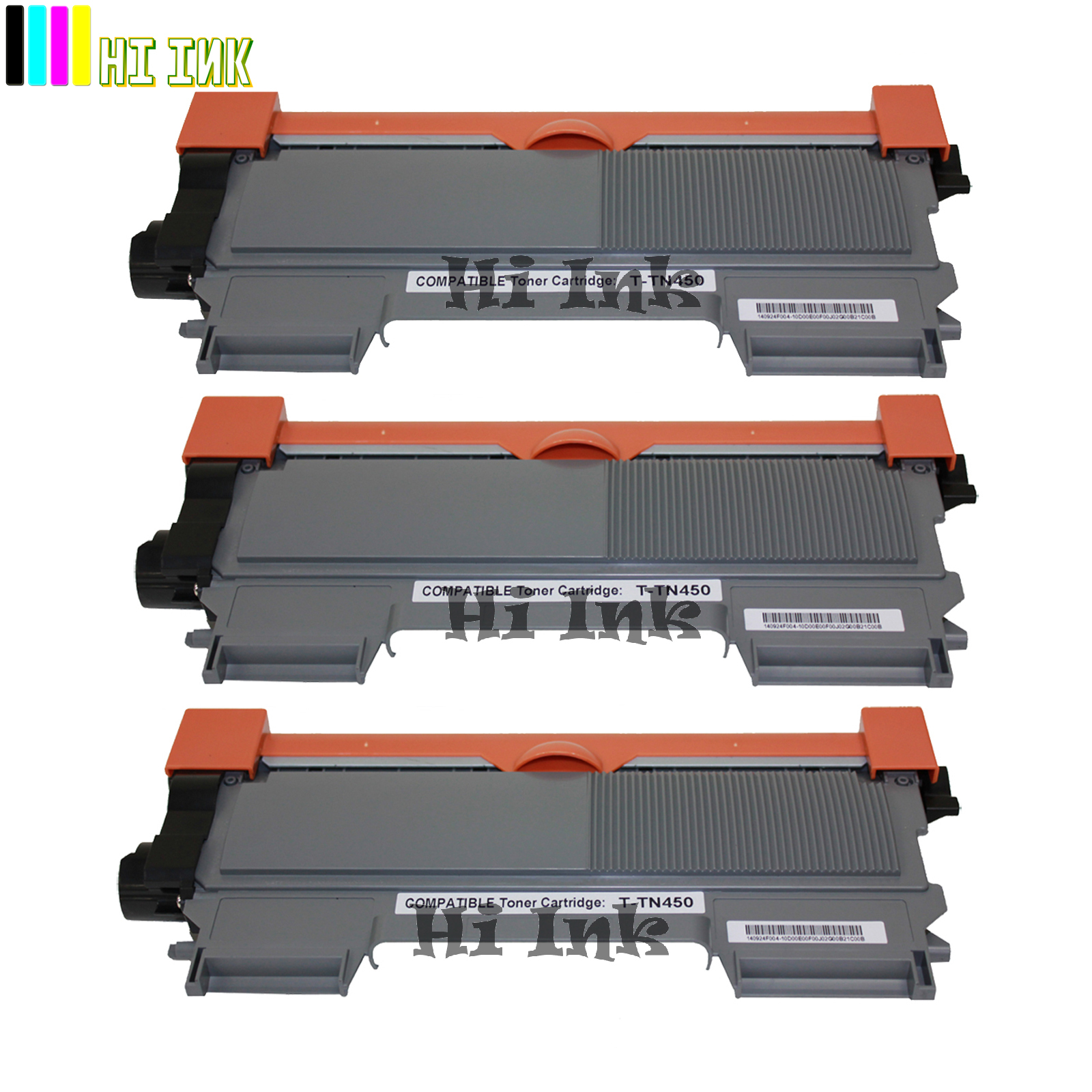 3PK TN450 TN420 High Yield Toner For Brother HL-2240 2270DW 2280DW MFC-7360N