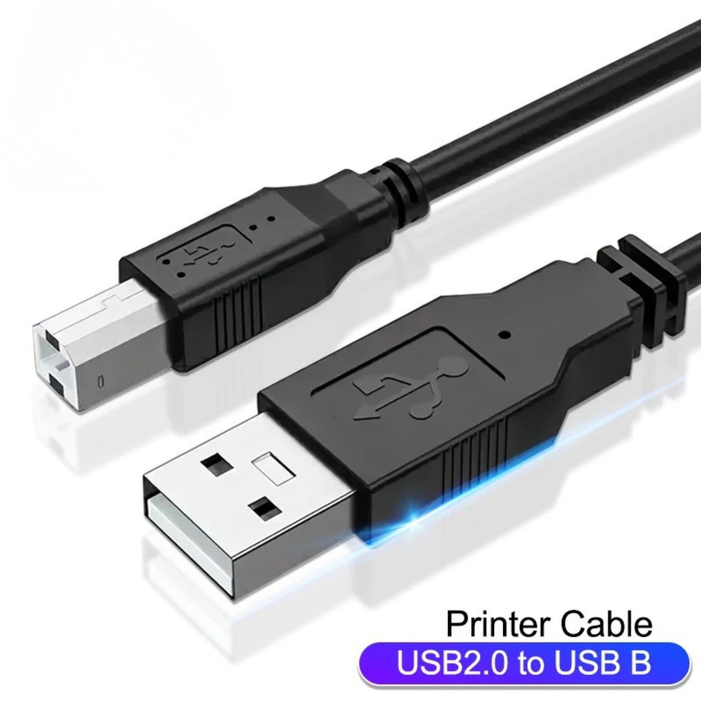 USB Printer Cable Type B Male to A Male USB 2.0 High Speed Scanner Data Cord 1PC