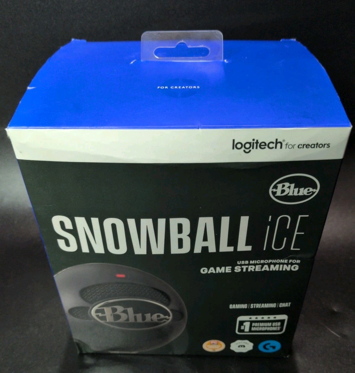 Blue Snowball iCE USB Microphone For PC Gaming, Recording, Streaming, Podcasting