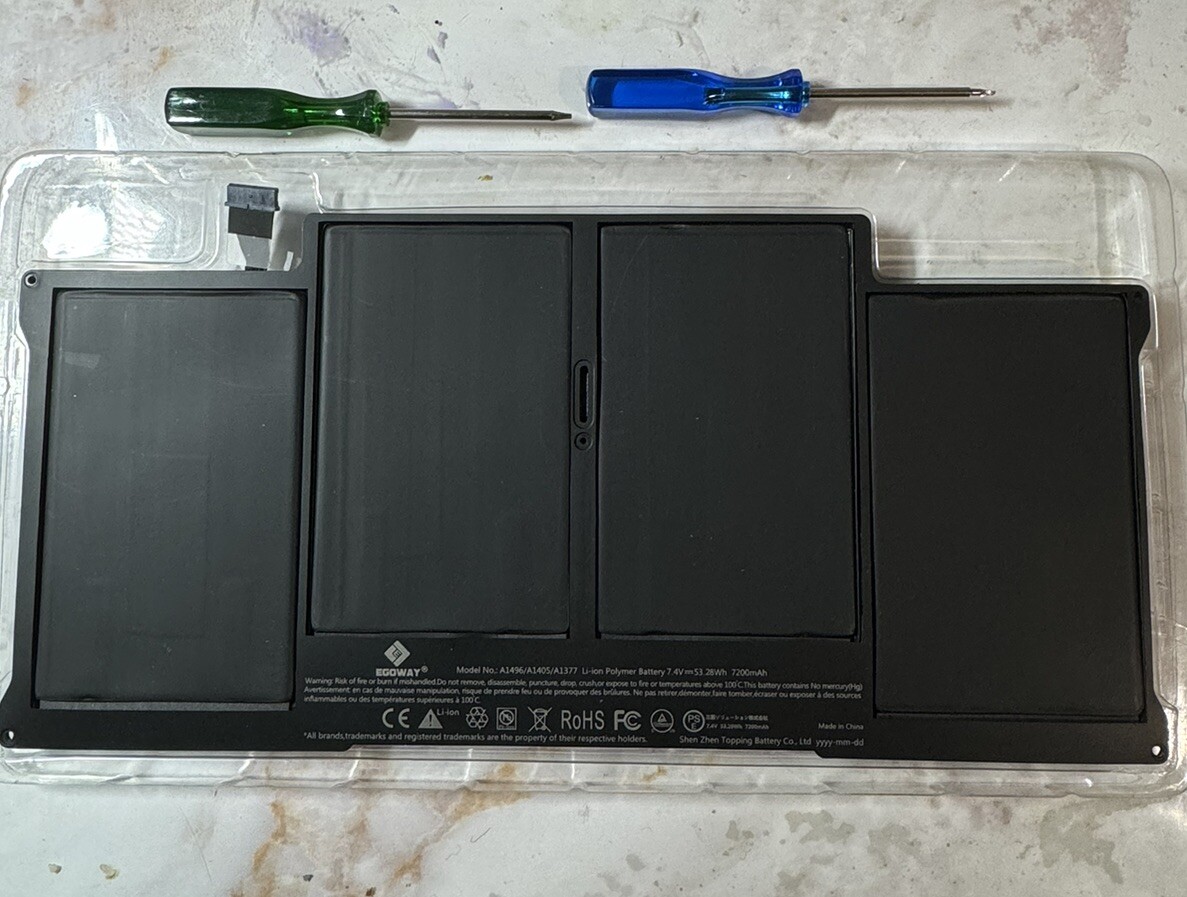 Laptop Battery for MacBook Air 13 inch A1466 A1369, fits A1377...