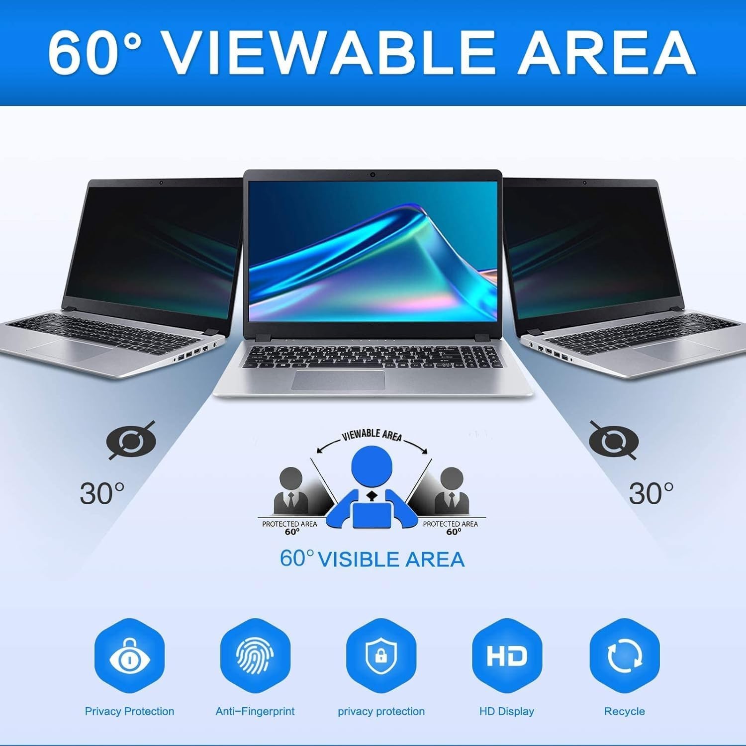 2X Anti-peeping Screen Protector for ASUS Vivobook 14 Flip TP3407