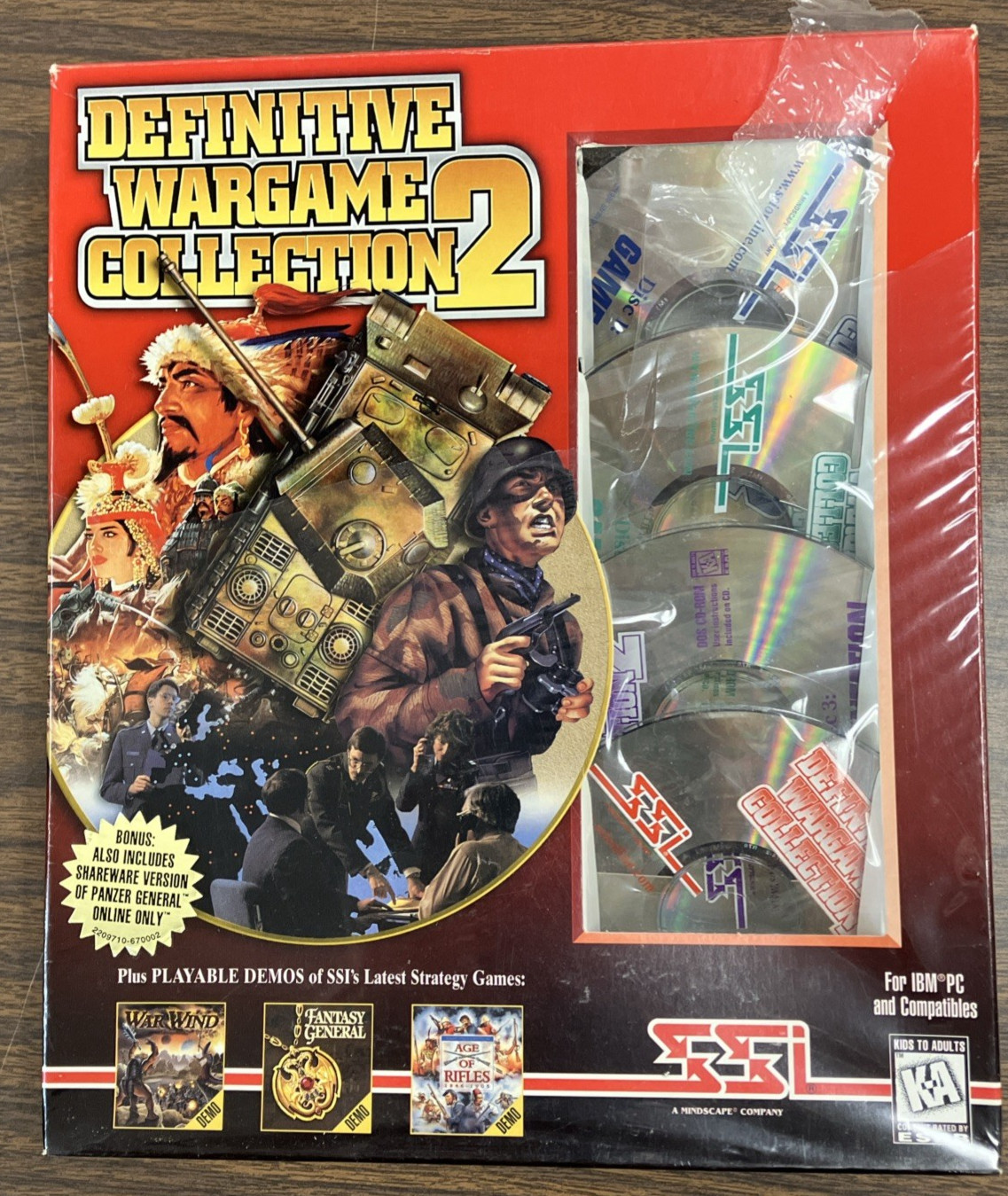 Definitive Wargame Collection 2 - 4 CD Collection -  12 PC games SSI Panzer Gen.