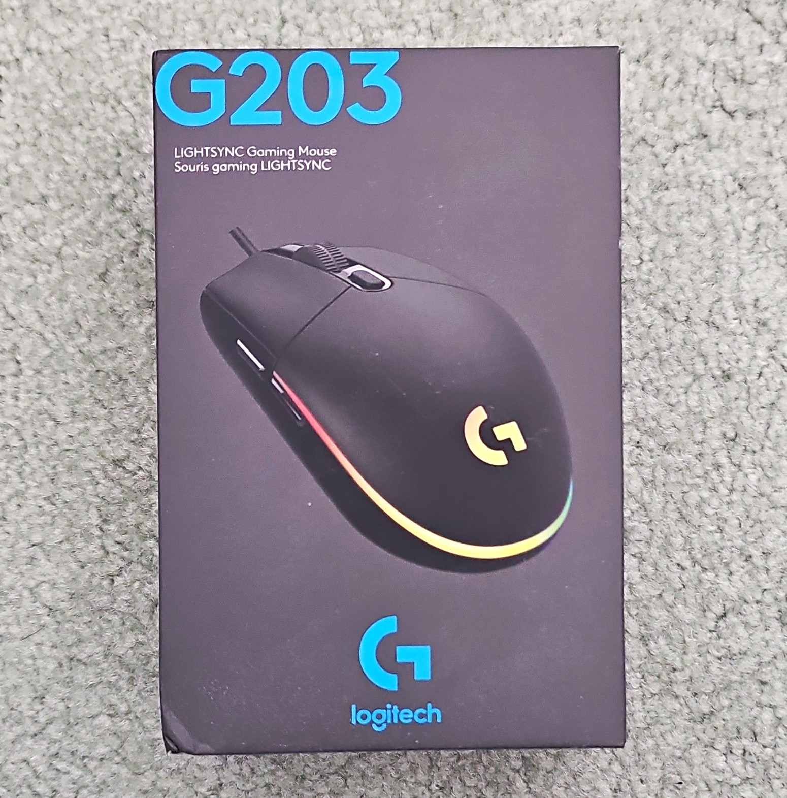 Logitech G203 LIGHTSYNC Wired USB Gaming Mouse 8000 DPI 6-Button RGB Black