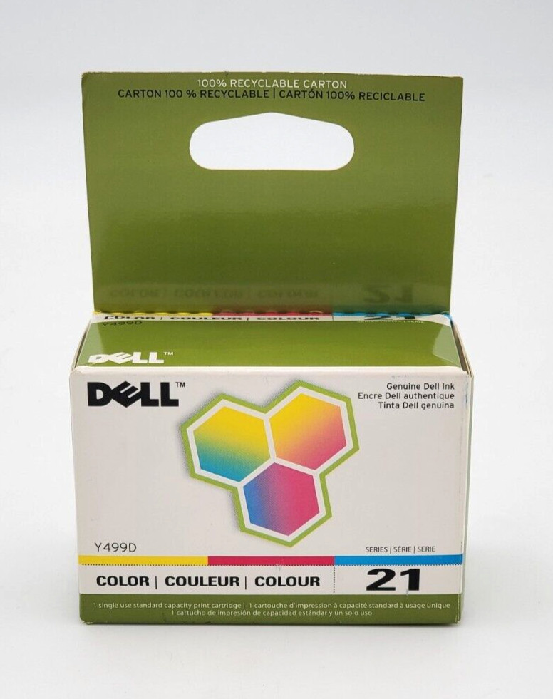 Genuine Dell Y499D Series 21 Standard Capacity Color Ink Cartridge Brand New