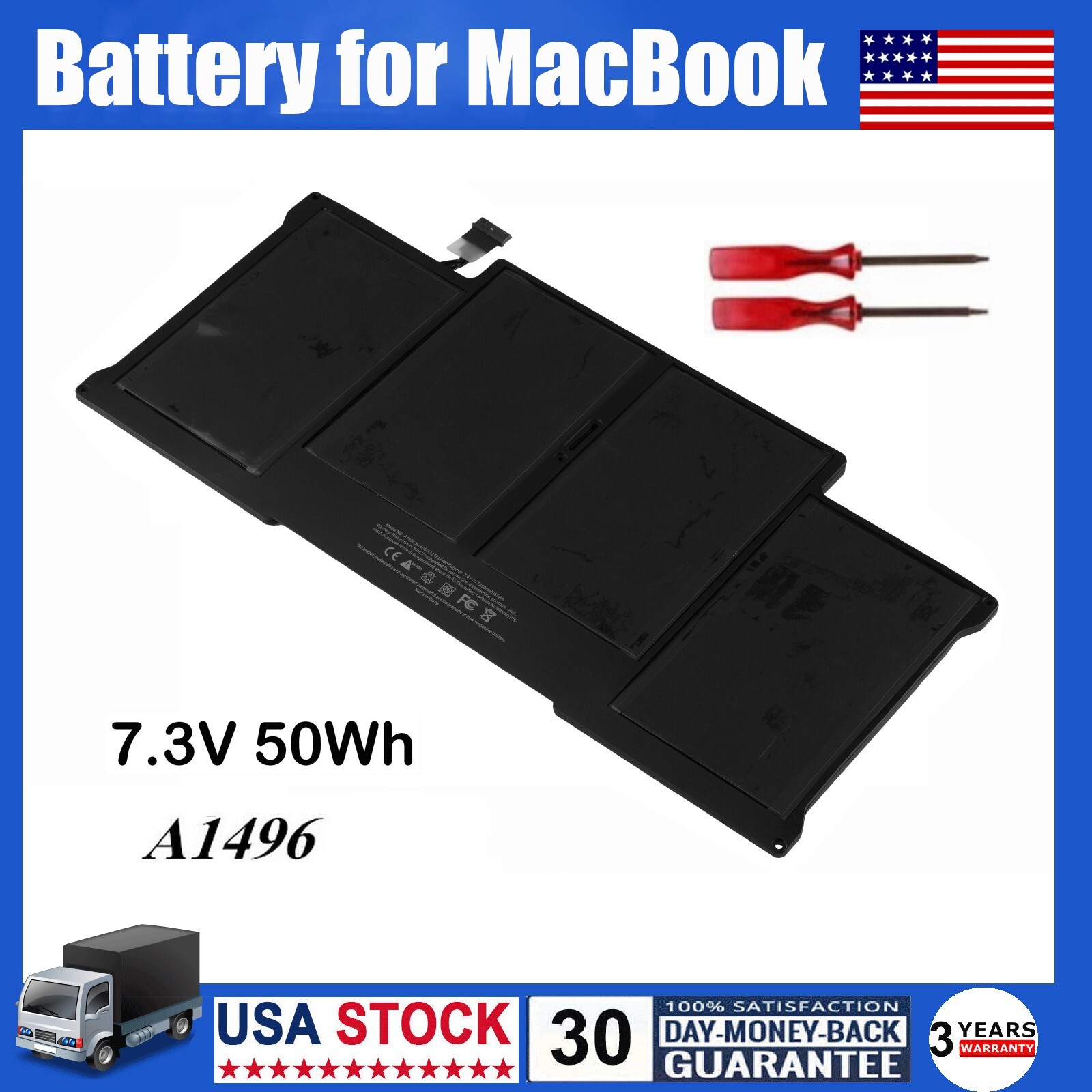 A1466 A1405 Battery For MacBook Air 13'' A1369 A1496 A1377 2013 2014 2015 2017