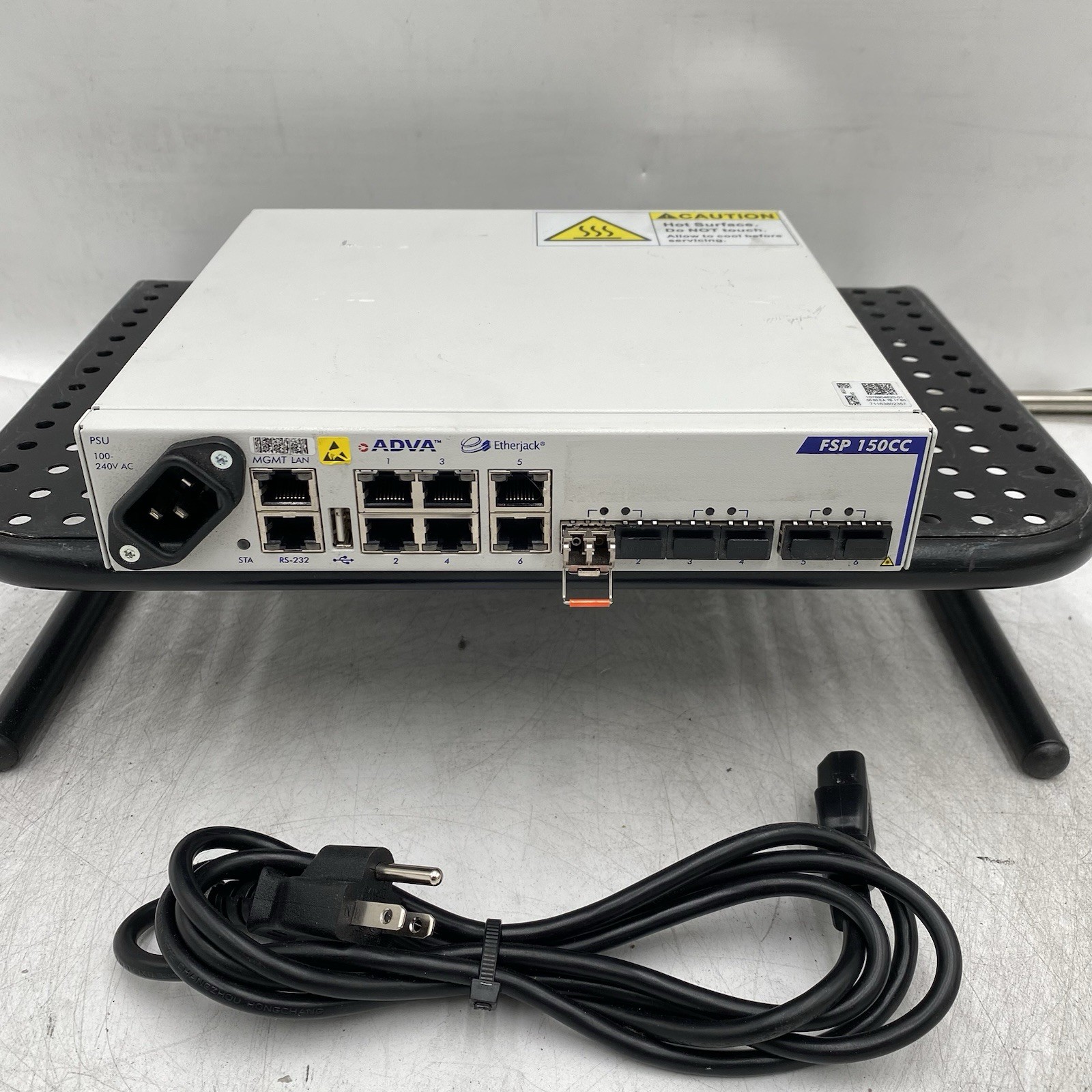 ADVA SYSTEM FSP150CC-GE114 NETWORKING ETHERNET W/ BROADBAND SFP ASB-SCD-59M5-T8S