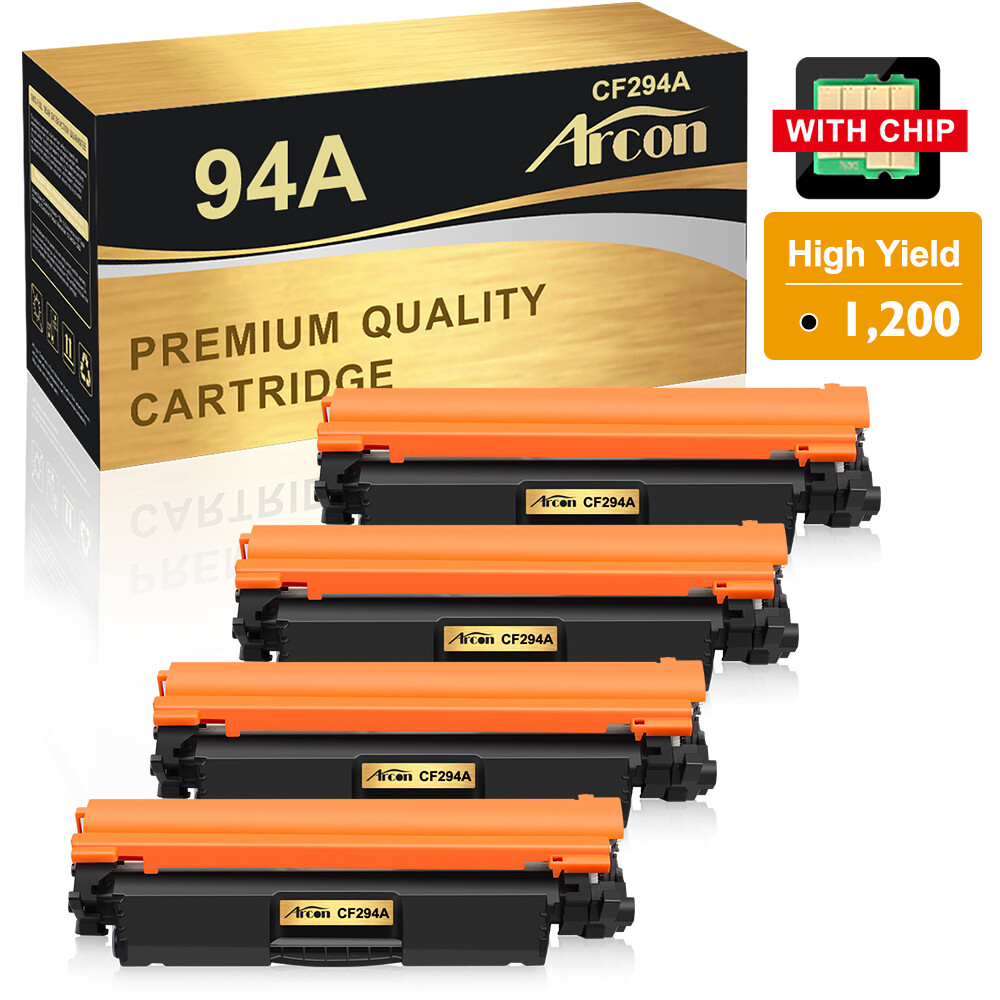 4 Pack CF294A 94A Toner Compatible for HP LaserJet Pro M118dw MFP M149fdw M148dw