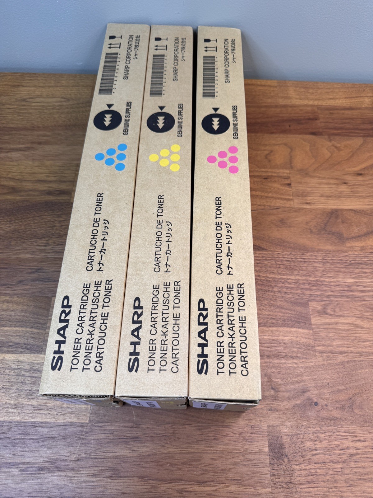 LOT OF 3 GENUINE SHARP BP-NT70CA/BP-NT70YA/BP-NT70MA 
