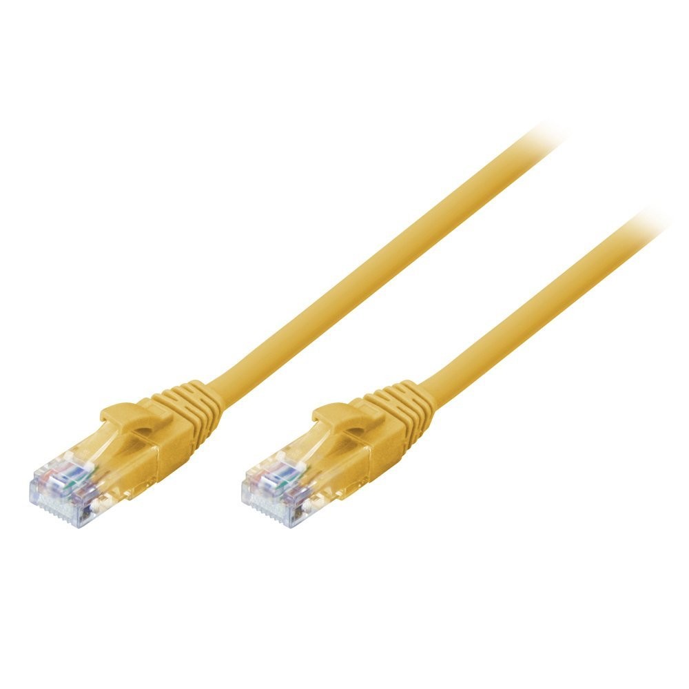 LINDY 1m Cat.6 U/UTP Network Cable, Yellow 1m Yellow
