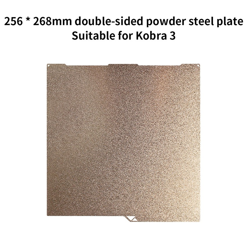 256x268mm Double-sided PEI Powder Steel Plate 3D Printer For Anycubic Kobra 3