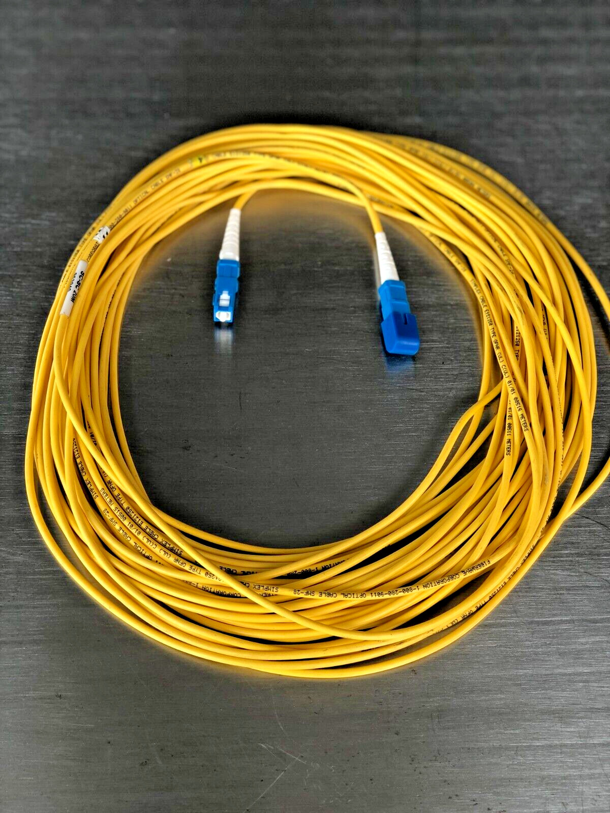 Fiberwave Optical Cable SMF-28 Simplex Cable E121250 Type OFNR SC-SC 20M
