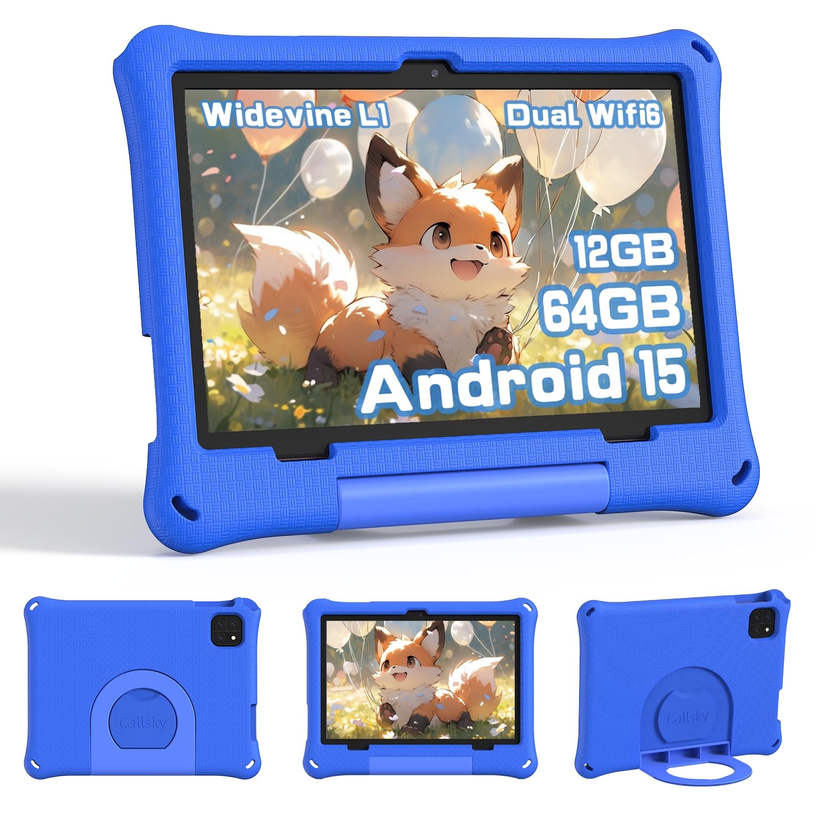 CALLSKY-NOTE Kids Tablet, Android 15 Tablet for Kids 10 Inch Octa-Core,