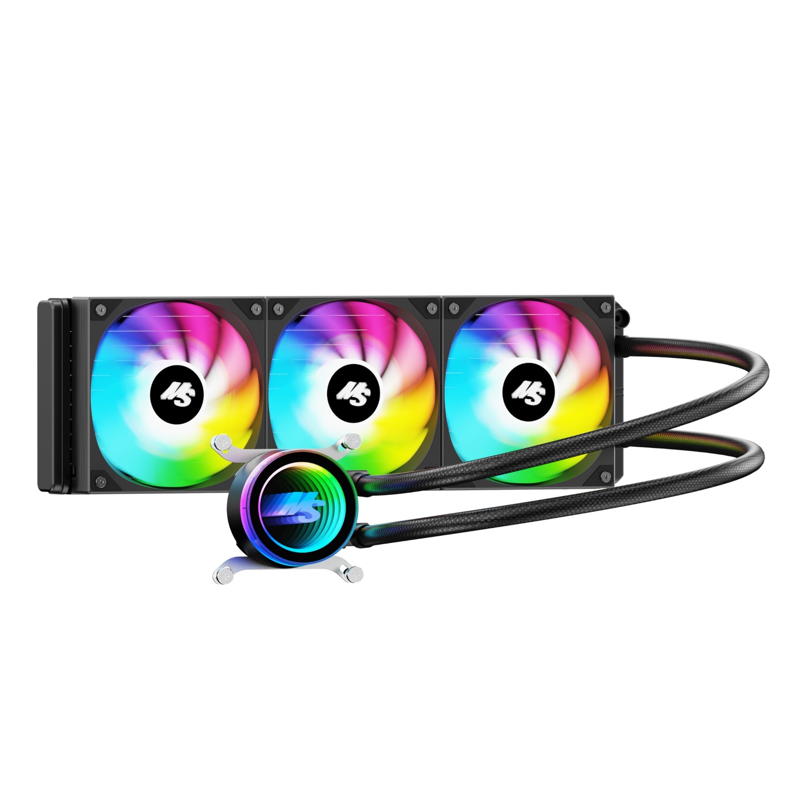 Minorsonic AIO CPU Cooler, 360mm with High-Speed Ceramic AIO, ARGB