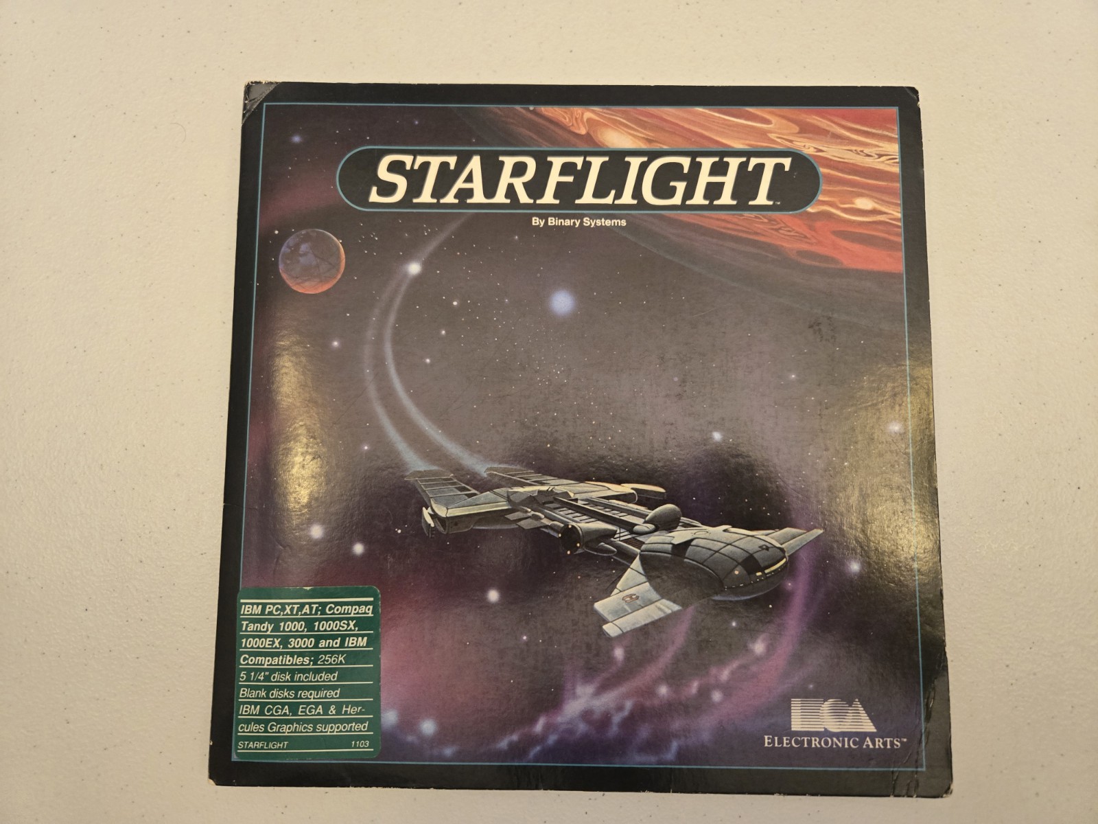 Starflight PC Computer Game by Electronic Arts, 1986, IBM & Tandy, 5.25" disks