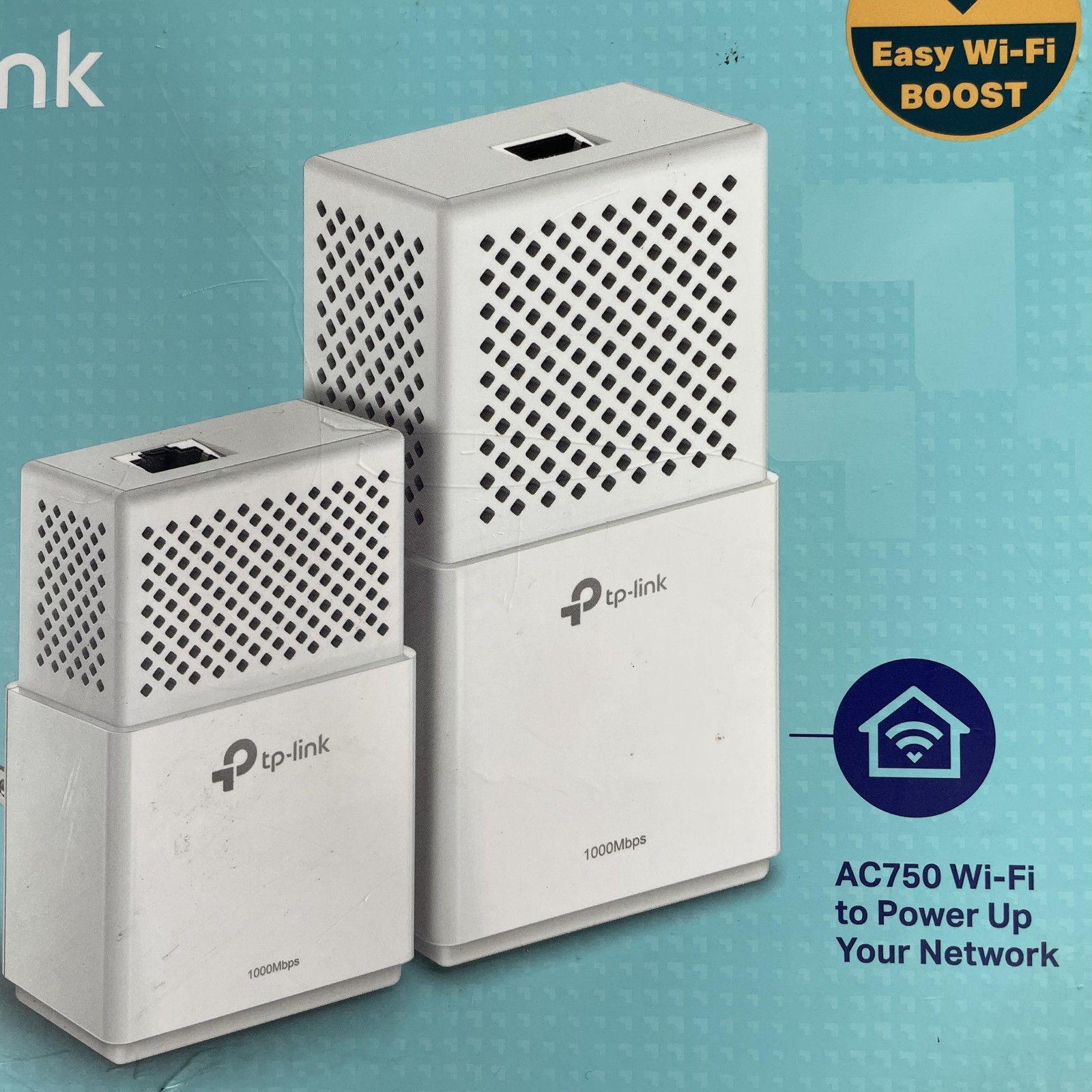 TP-Link AC750 Wi-Fi Range Extender AV1000 Powerline TL-WPA7510 KIT Gigabit Port