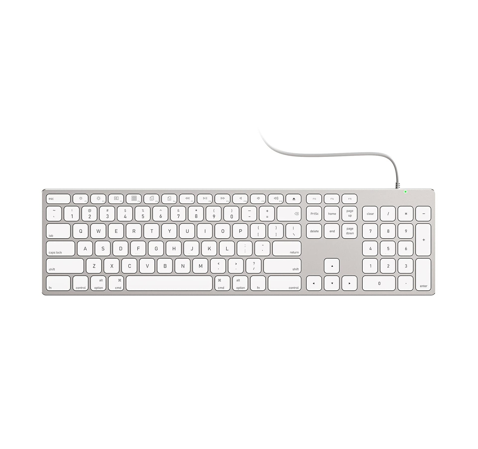 All-Aluminum Keyboard for Mac OS,Well-Built and Duralable, USB-A/USB-C Wired ...