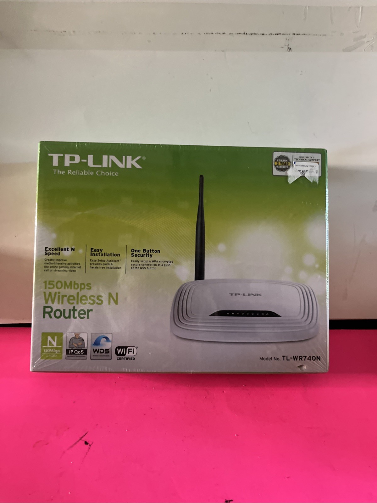 TP-LINK TL-WR740N WIRELESS N150 HOME ROUTER 150MBPS WIFI WPS BUTTON NEW SEALED