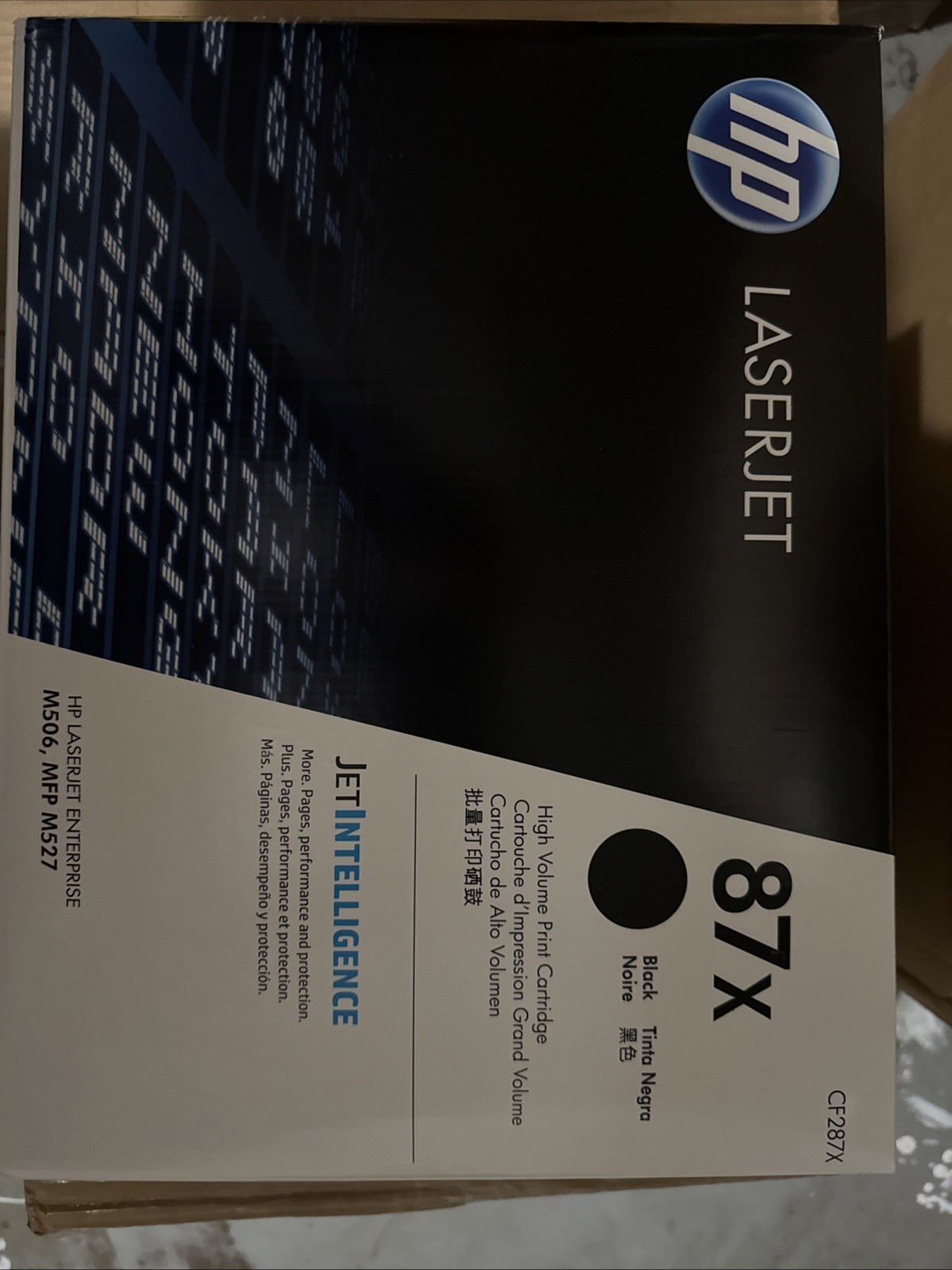 HP CF287X 87X Black High Yield Toner 18k LaserJet Enterprise M506, MFP M527 New