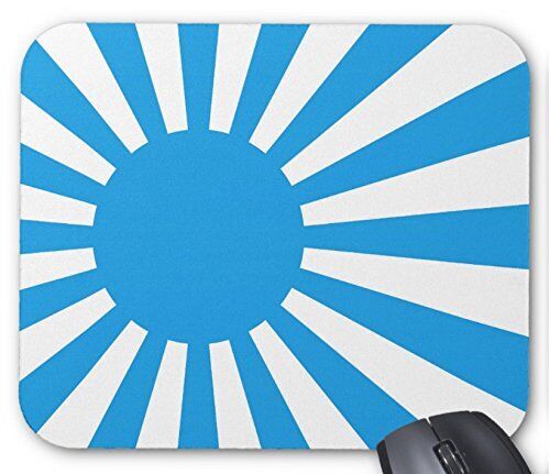 Rising Sun Flag Mouse Pad Sky Color and White Photo Pad Flags of the World Milit