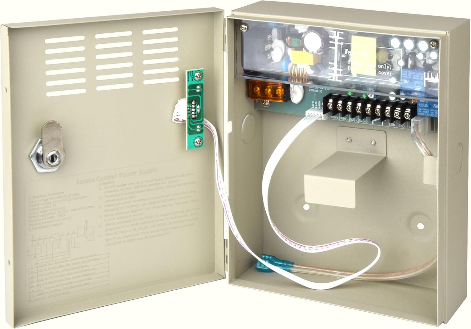 UPS Power Supply for Door Access Entry System, AC 110-240V to DC 12V
