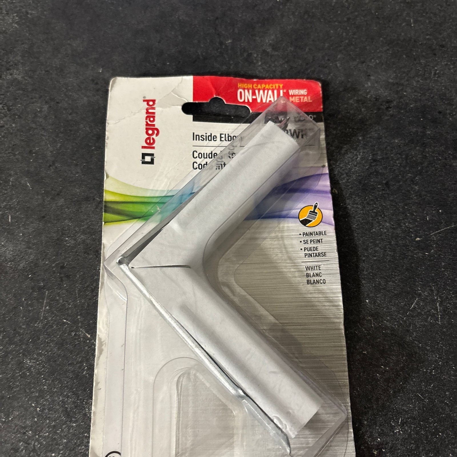 Legrand Wiremold 700 Series Metal White Flat Raceway Elbow BWH6