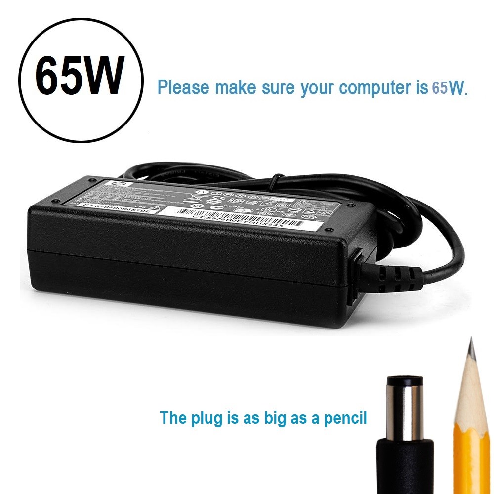 Genuine HP 65W 18.5V AC Adapter Original Charger Compaq 2400 4000 6000 8000 9000