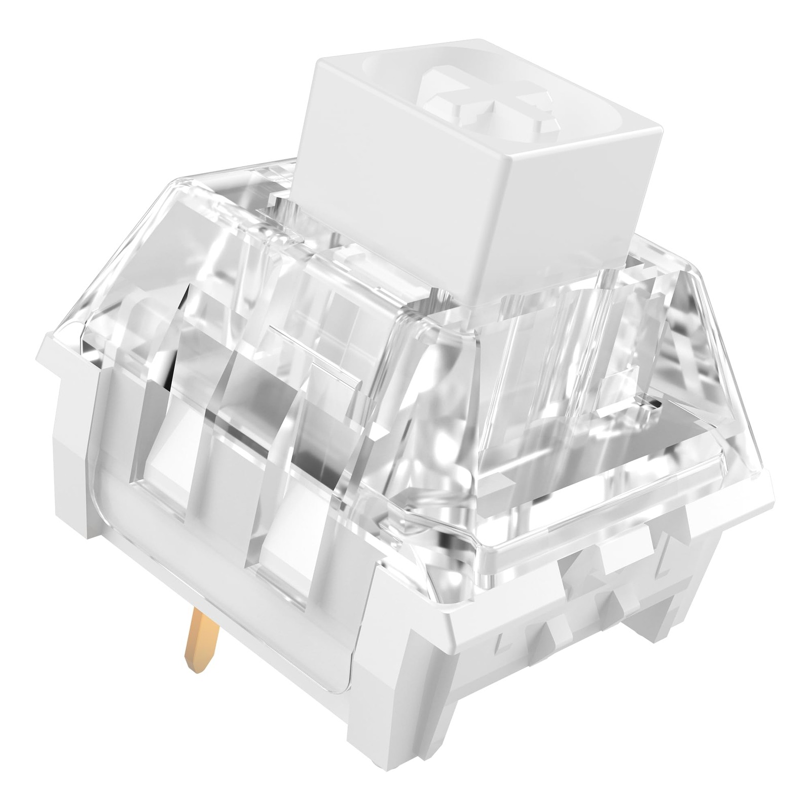 72 PCS Kailh Box White Mechanical Keyboard Switches 3Pin 45gf Clicky Gaming