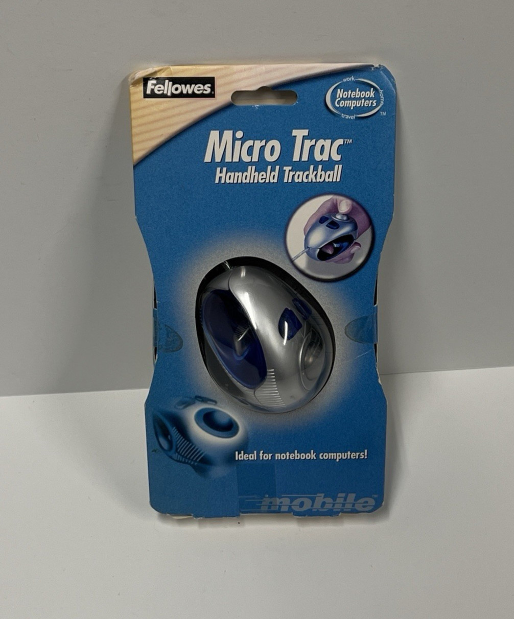 NEW open box - Fellowes Micro Trac 3-button Handheld Trackball 99928 - READ