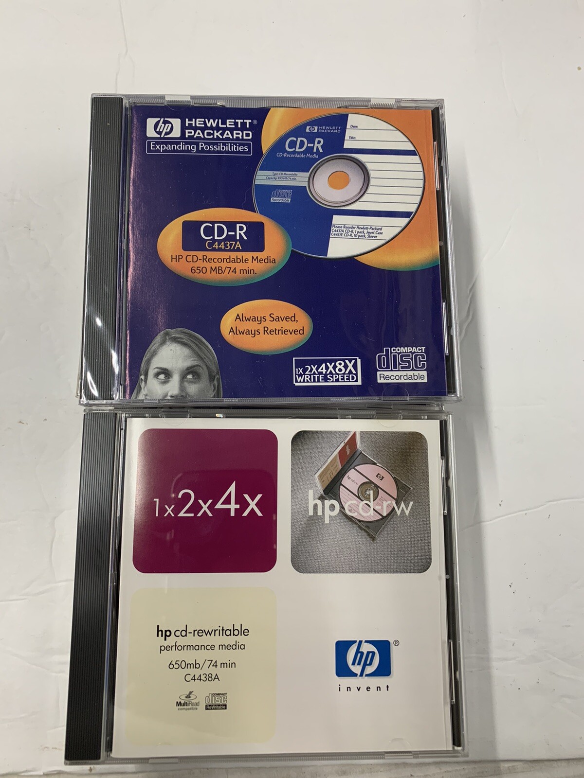 Hewlett Packard Blank CD-R Recordable Rewriteable 650 MB 74 min Data PACK OF 11