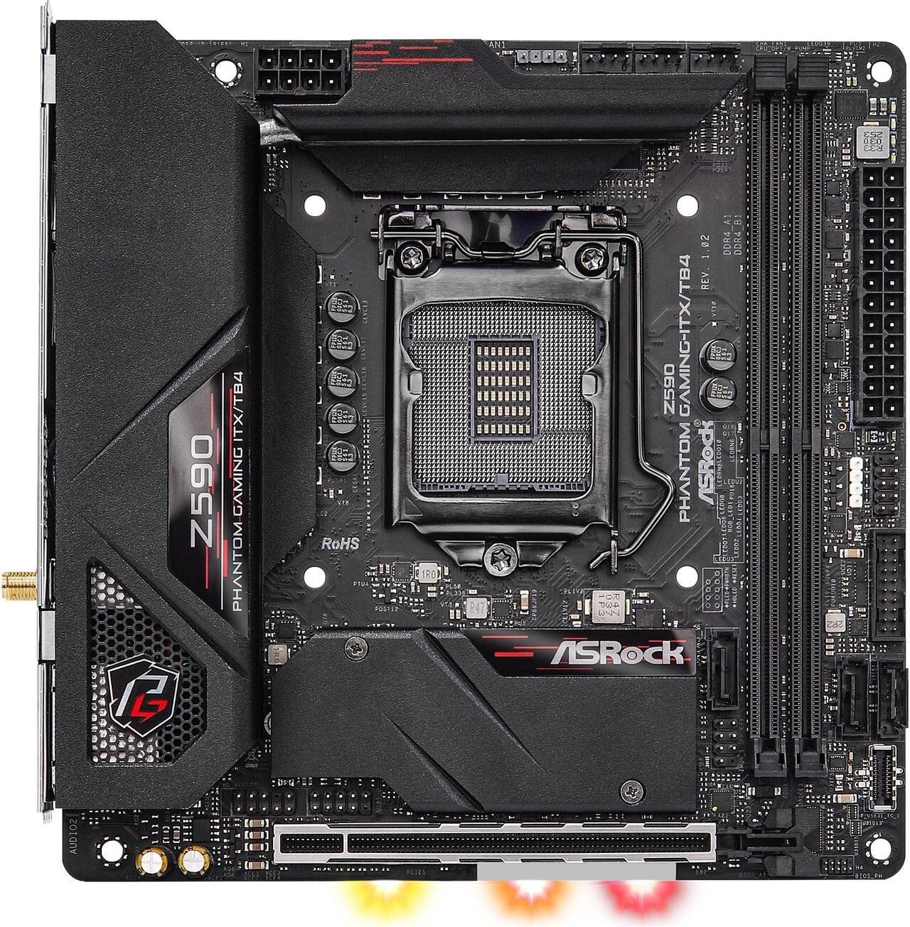 ASRock Z590 PHANTOM GAMING-ITX LGA 1200 Intel Z590 Mini ITX Intel Motherboard
