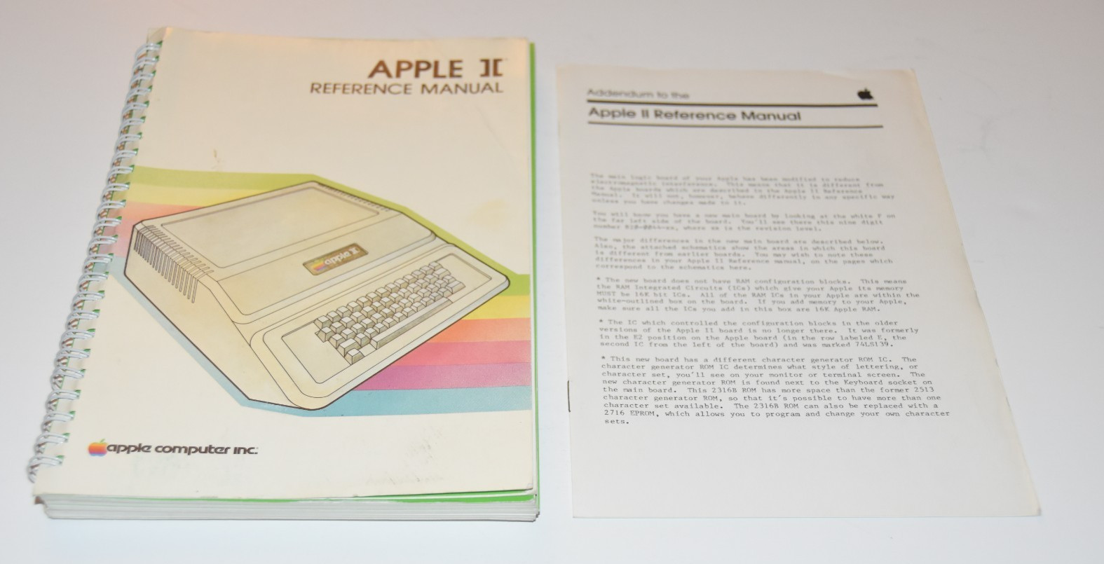 vintage 1981 Apple II Personal Computer Reference Manual 030-0004-C guide book
