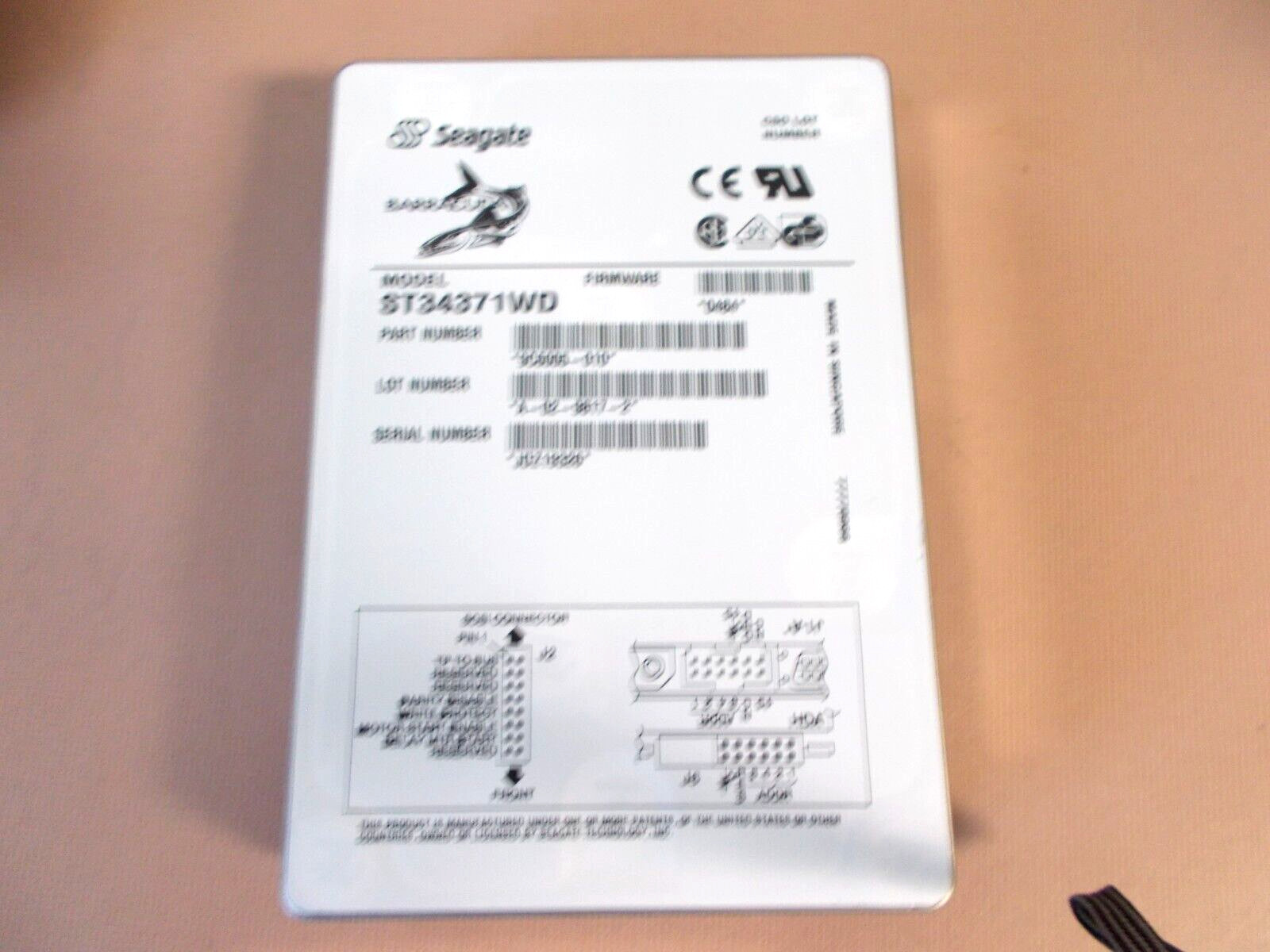 Seagate ST34371WD 4gb Wide Diff Disk Drive
