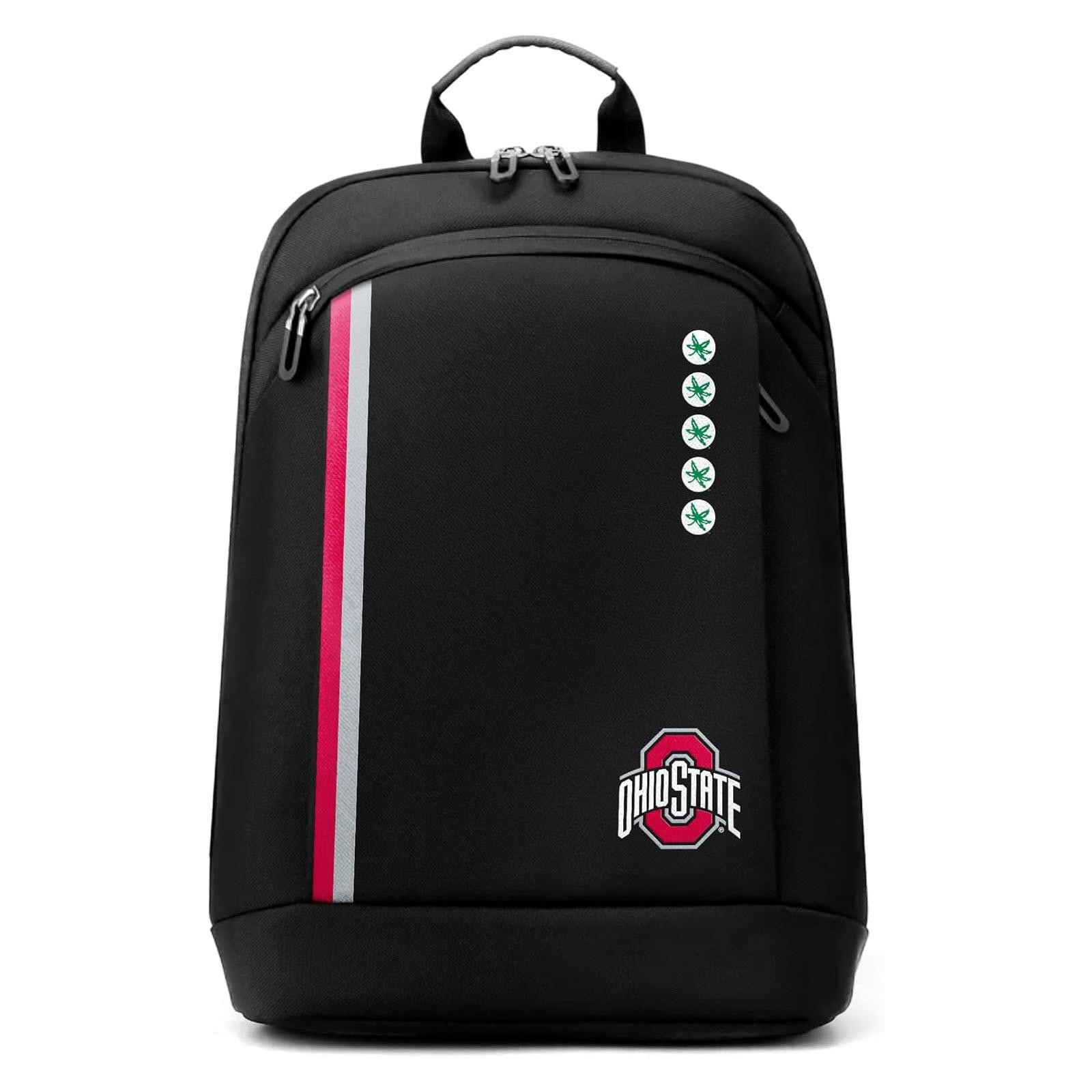 SOAR Ohio State Buckeyes Collegiate 14 Inch Premium Laptop Backpack Black