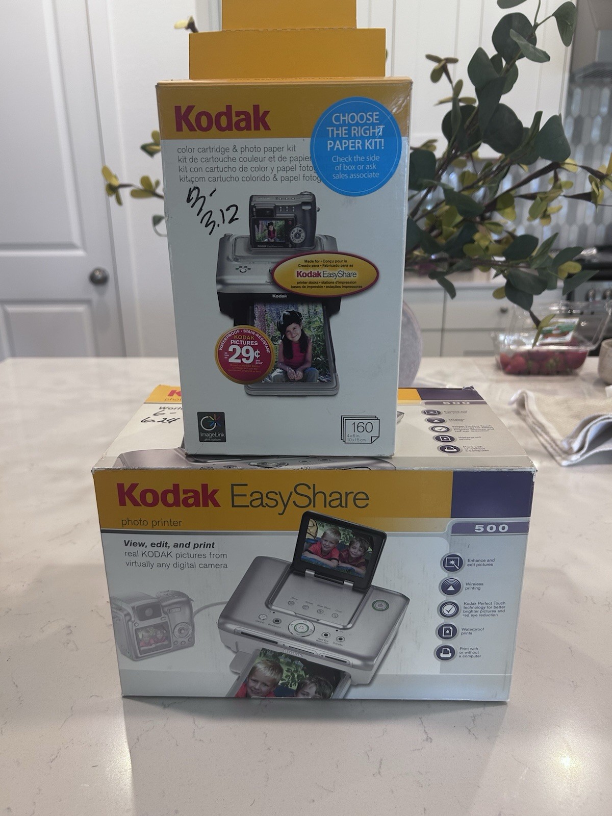 TESTED Kodak EasyShare 500 VINTAGE Printer W/ Everything and Manuel PLUS Paper