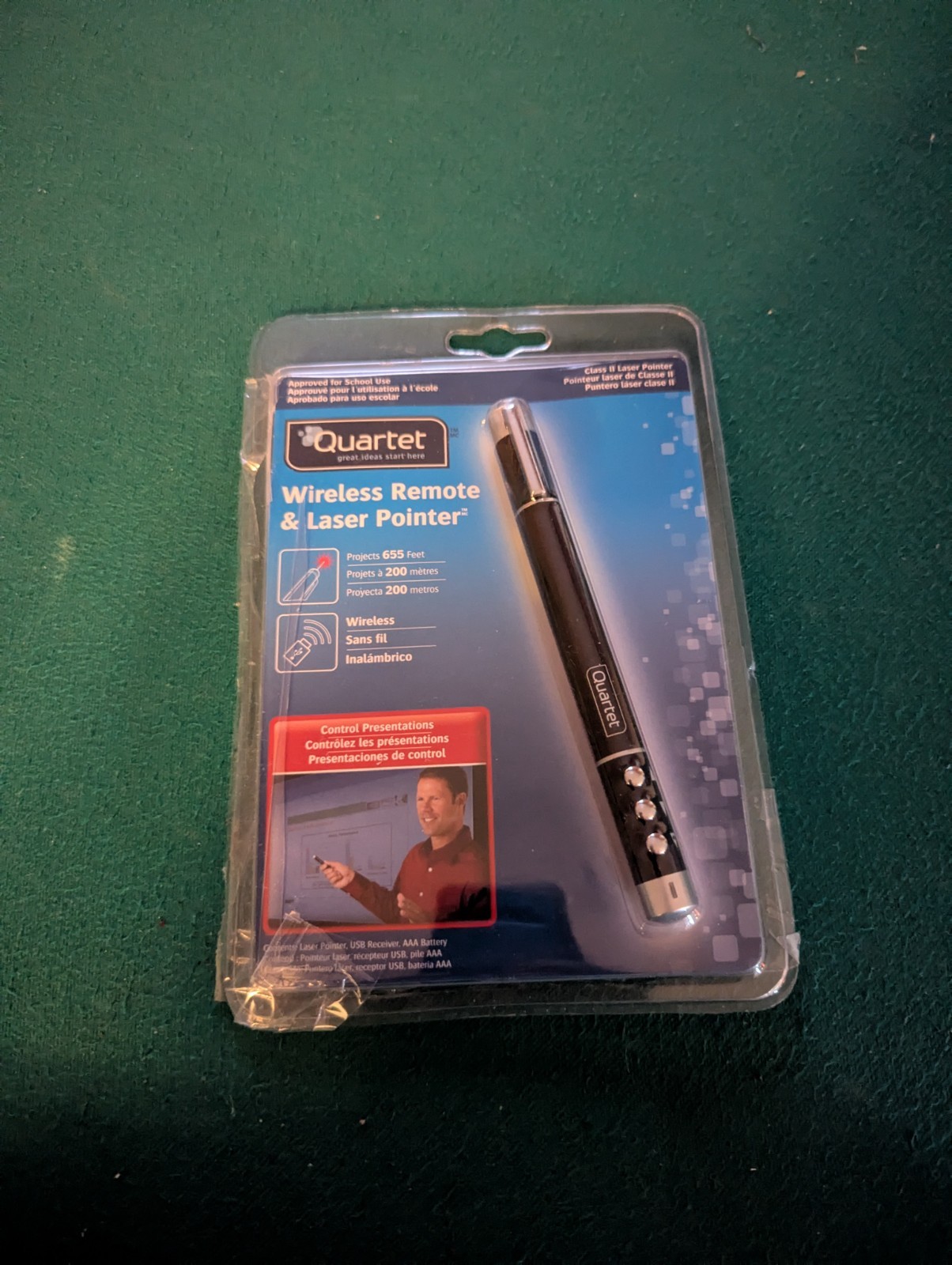 Acco Quartet Wireless Remote and Laser Pointer USED