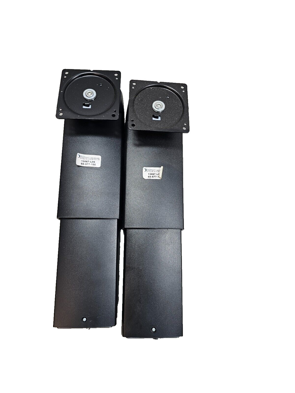 Pair Ergotron Neo-Flex Wall Mount Lift 61 cm (24") Black - No Hardware