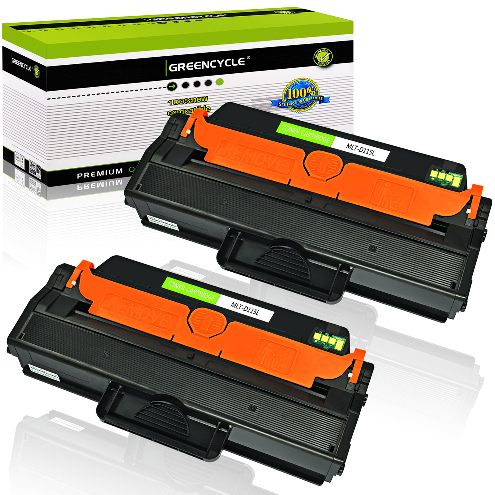 2PK For Samsung SL-M2880FW M2670 M2870 HY 3K MLT-D115L MLT-D115S Toner Cartridge