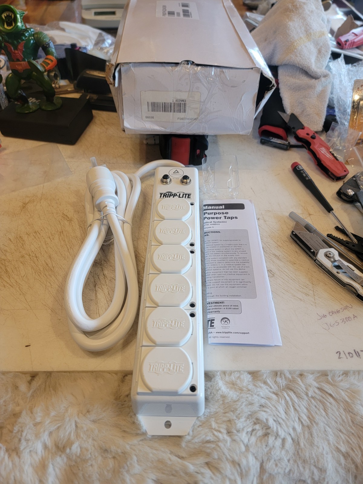 Tripplite PS607HG20AC OEM Power Strip 6 Outlet 20A 7ft Cord. New Open Box 