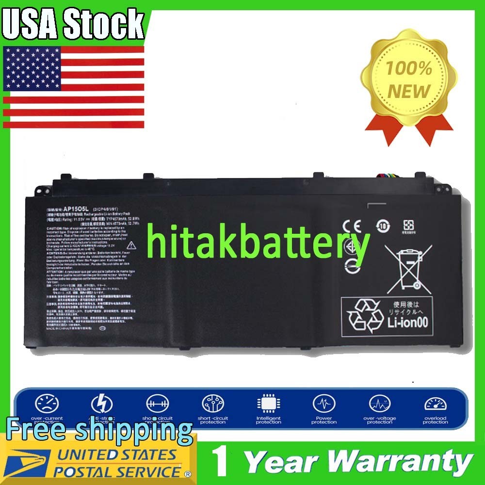 AP15O5L AP1505L battery for Acer Chromebook R13 CB5-312T Aspire S13 S5-371 USA