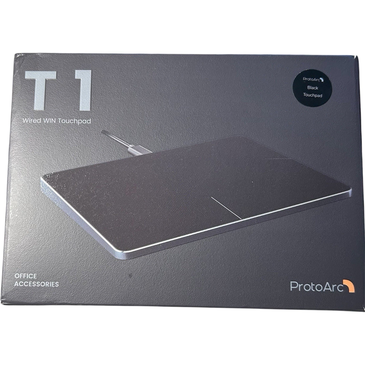 ProtoArc T1 Black Wired Win Multi Touch Control Pad Ultra Slim Plug and Play New