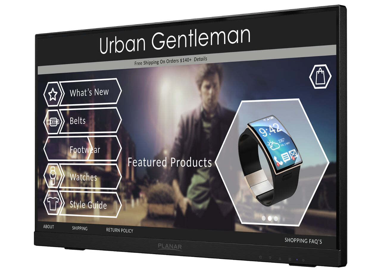Planar PCT2235 22 Inch Full HD LCD Touch Screen Monitor