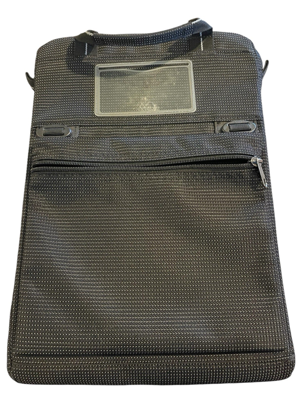 Brenthaven Vertical Messenger Black Cortex Laptop Computer Bag Fits Up to 13”